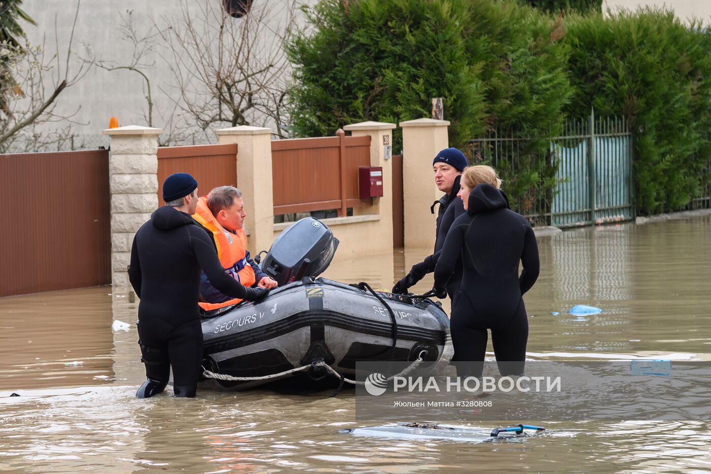 Наводнение в Париже