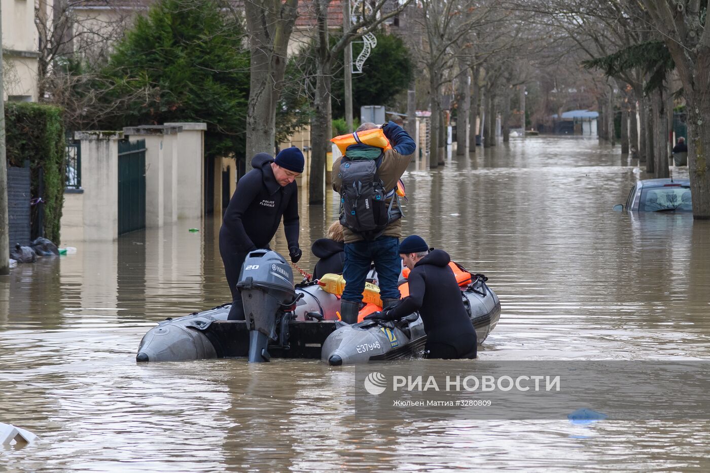 Наводнение в Париже