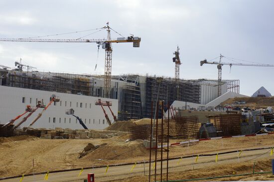 Перенос статуи древнеегипетского фараона Рамзеса Второго на новое место