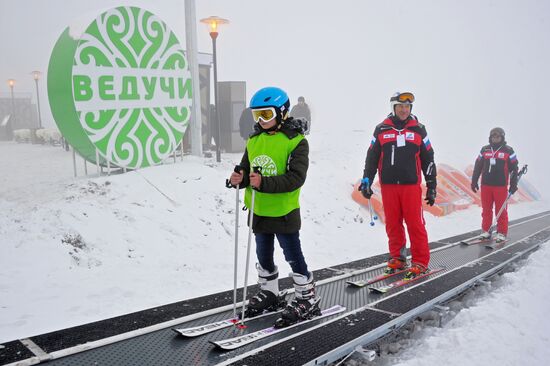 Открытие горнолыжного курорта "Ведучи" в Чечне