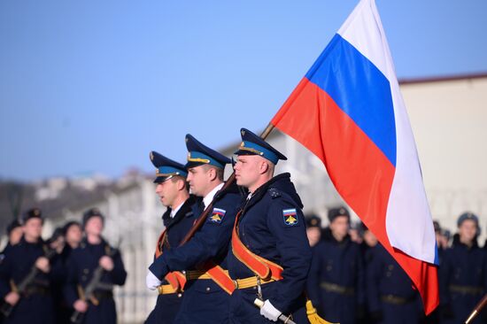 Принятие присяги новобранцами осеннего призыва 2017 года в Сочи