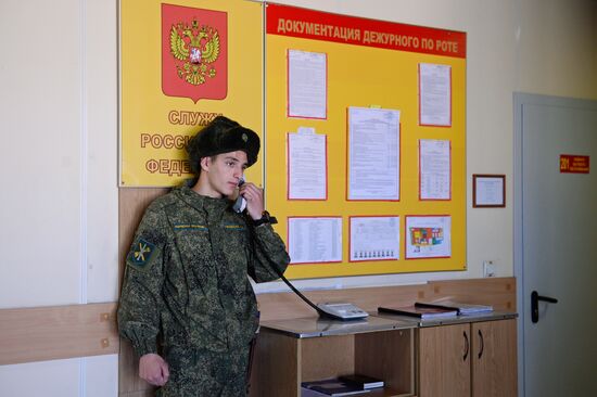 Принятие присяги новобранцами осеннего призыва 2017 года в Сочи