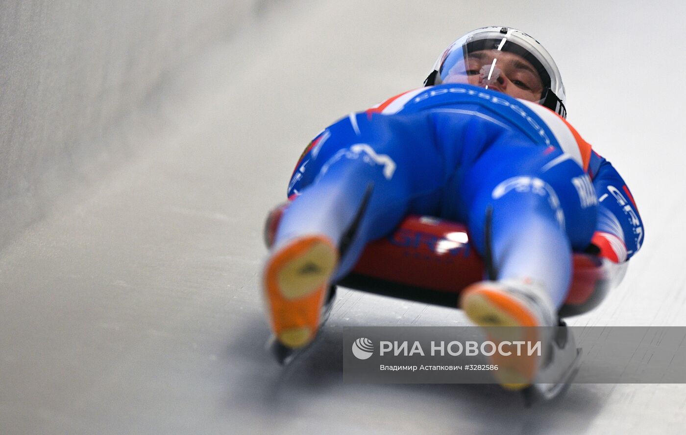 Санный спорт. Чемпионат Европы. Мужчины