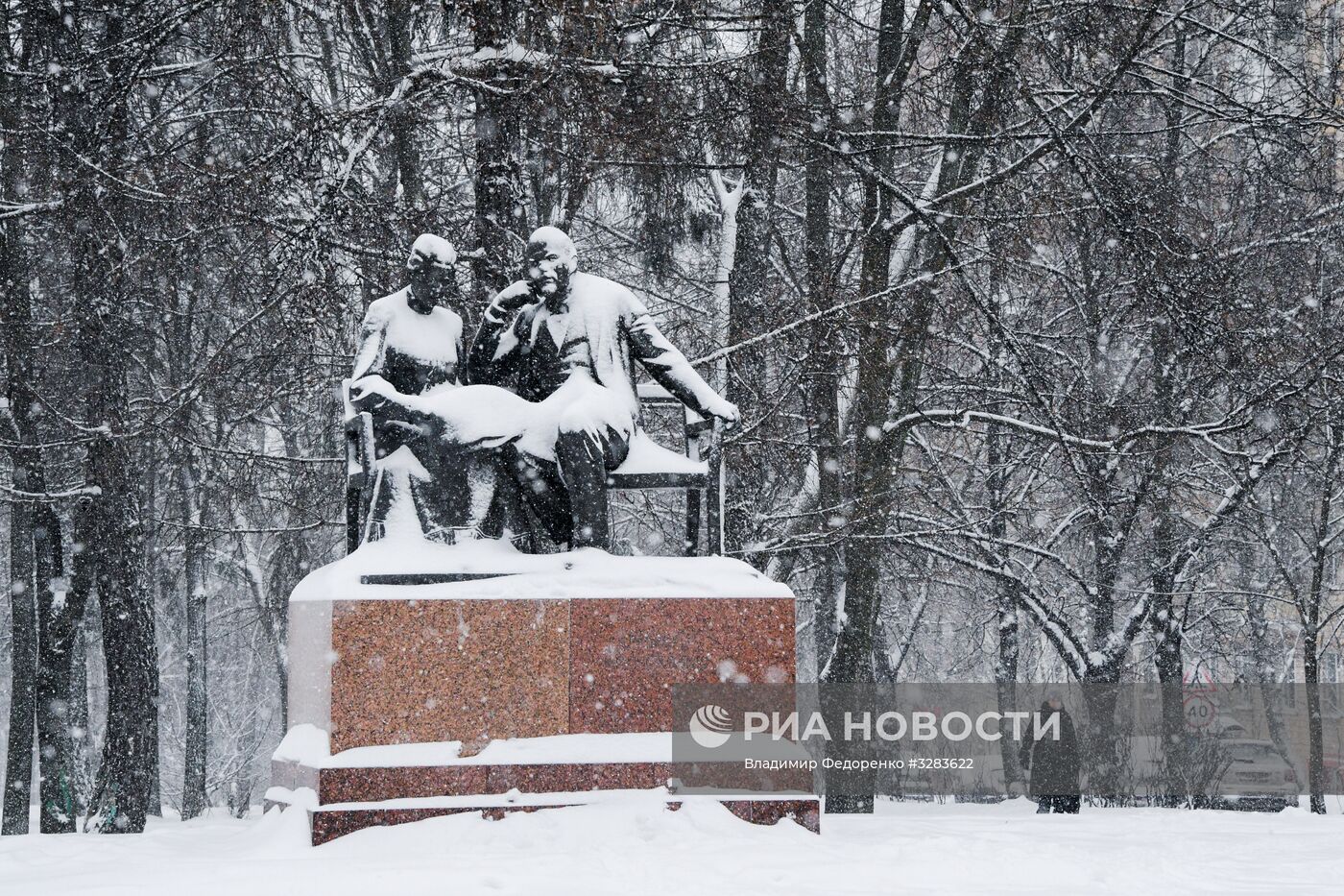 Снегопад в Москве