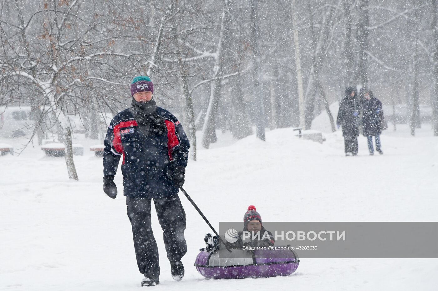 Снегопад в Москве