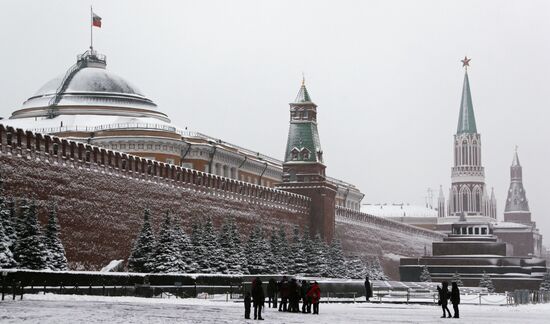 Снегопад в Москве