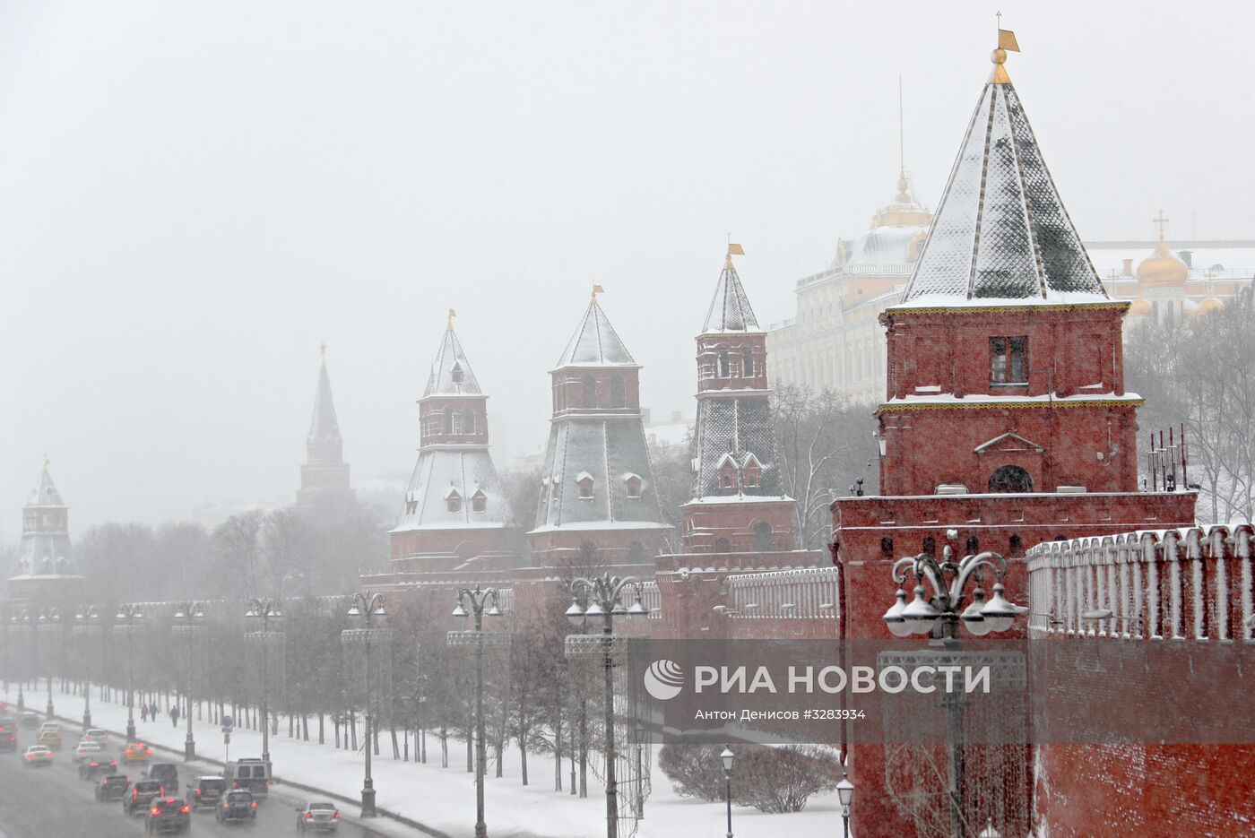 Снегопад в Москве