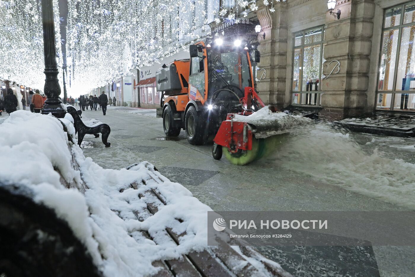 Снегопад в Москве