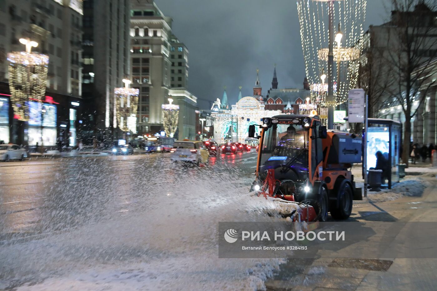 Снегопад в Москве