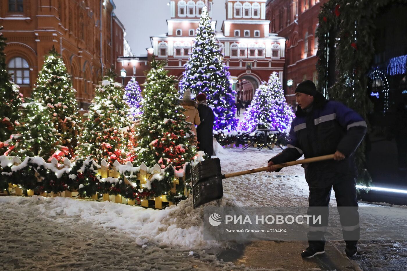 Снегопад в Москве