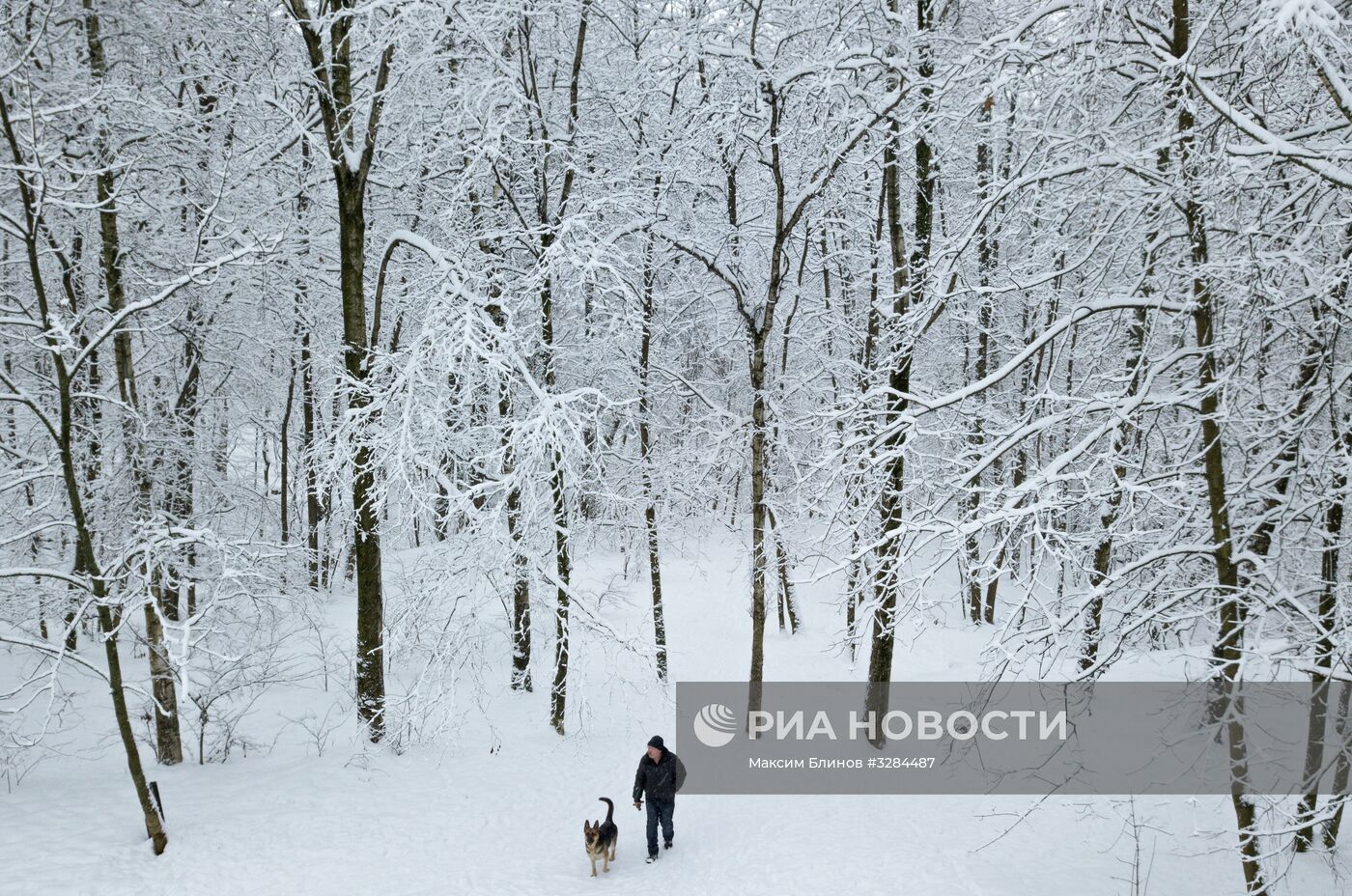 Снегопад в Москве