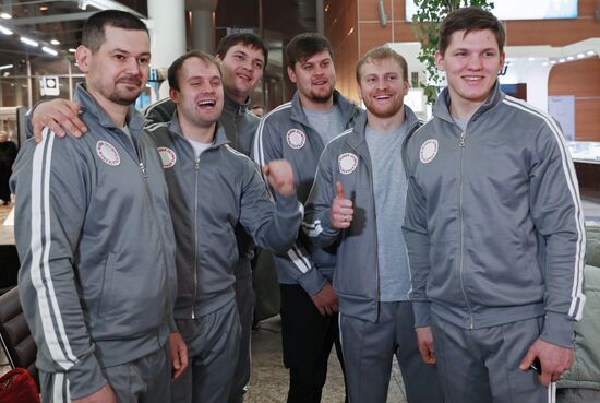 Проводы российских спортсменов на Олимпиаду в Пхенчхан