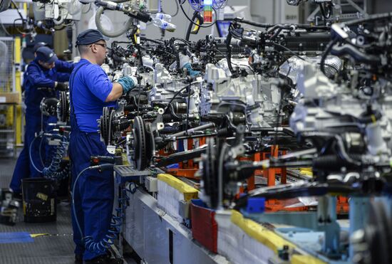 Церемония выпуска 1,5 млн. автомобиля на заводе компании Hyundai Motor в Санкт-Петербурге