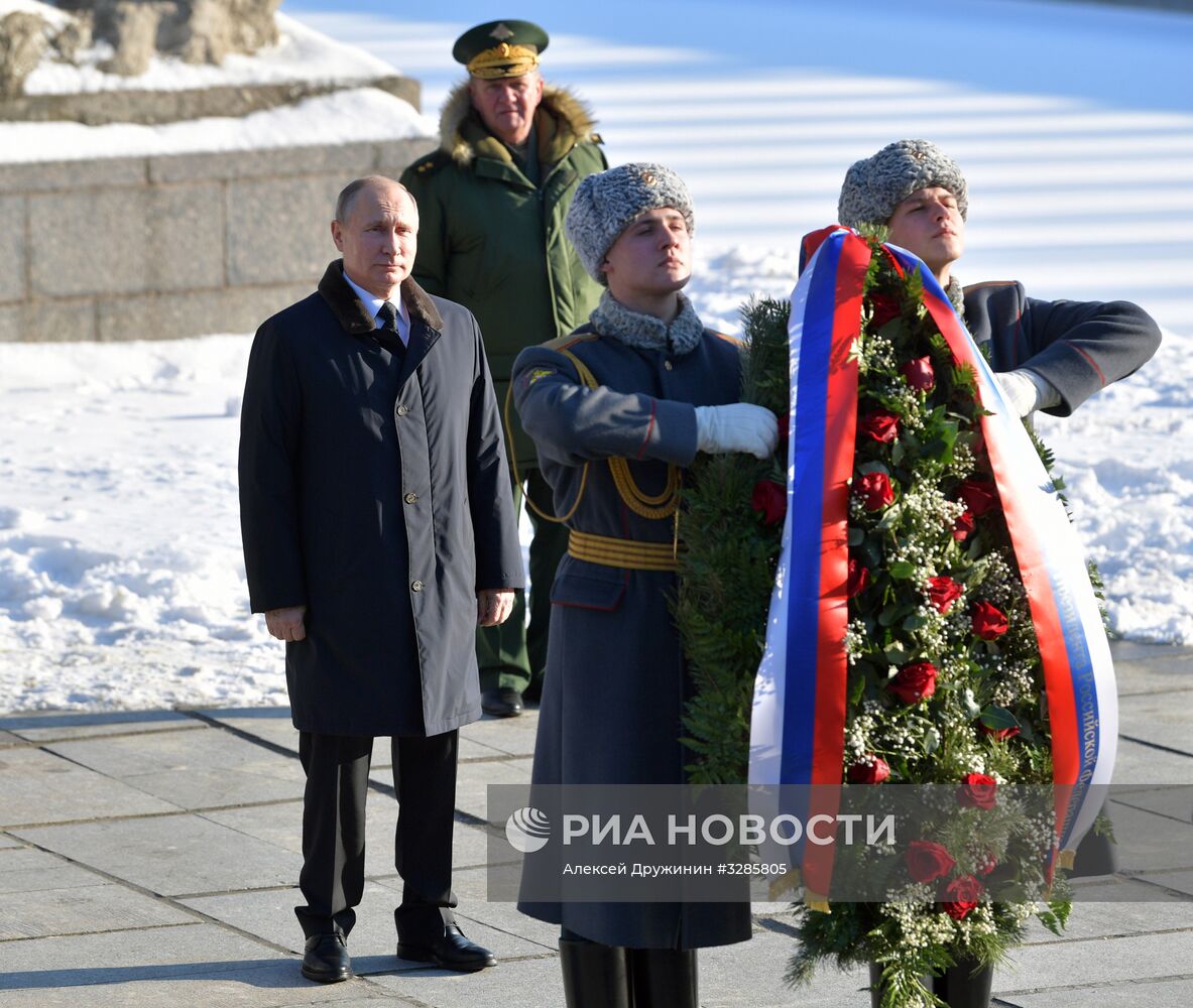 Рабочая поездка президента РФ В. Путина в Волгоград