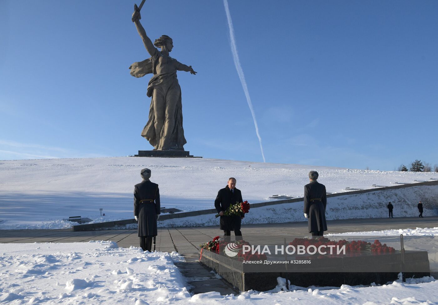 Рабочая поездка президента РФ В. Путина в Волгоград