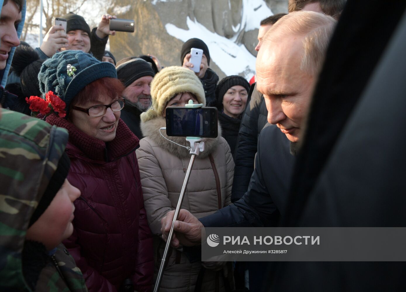 Рабочая поездка президента РФ В. Путина в Волгоград