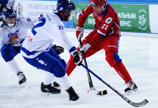 Хоккей с мячом. Чемпионат мира. Матч Россия - Финляндия