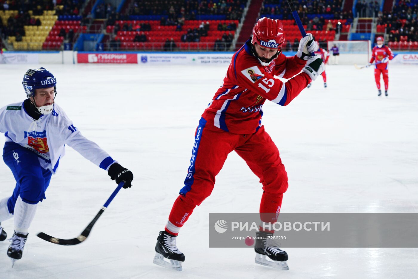 Хоккей с мячом. Чемпионат мира. Матч Россия - Финляндия