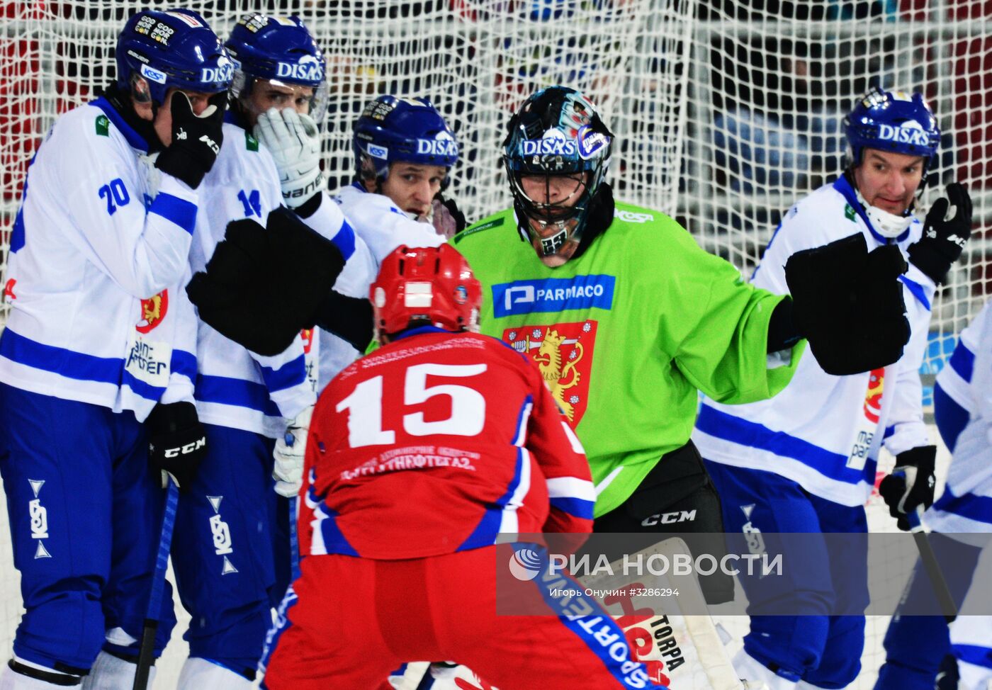 Хоккей с мячом. Чемпионат мира. Матч Россия - Финляндия