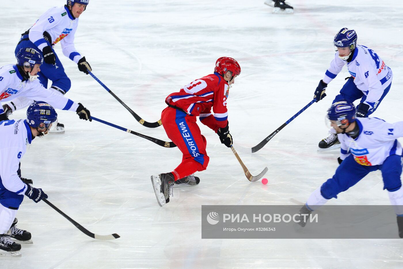 Хоккей с мячом. Чемпионат мира. Матч Россия - Финляндия