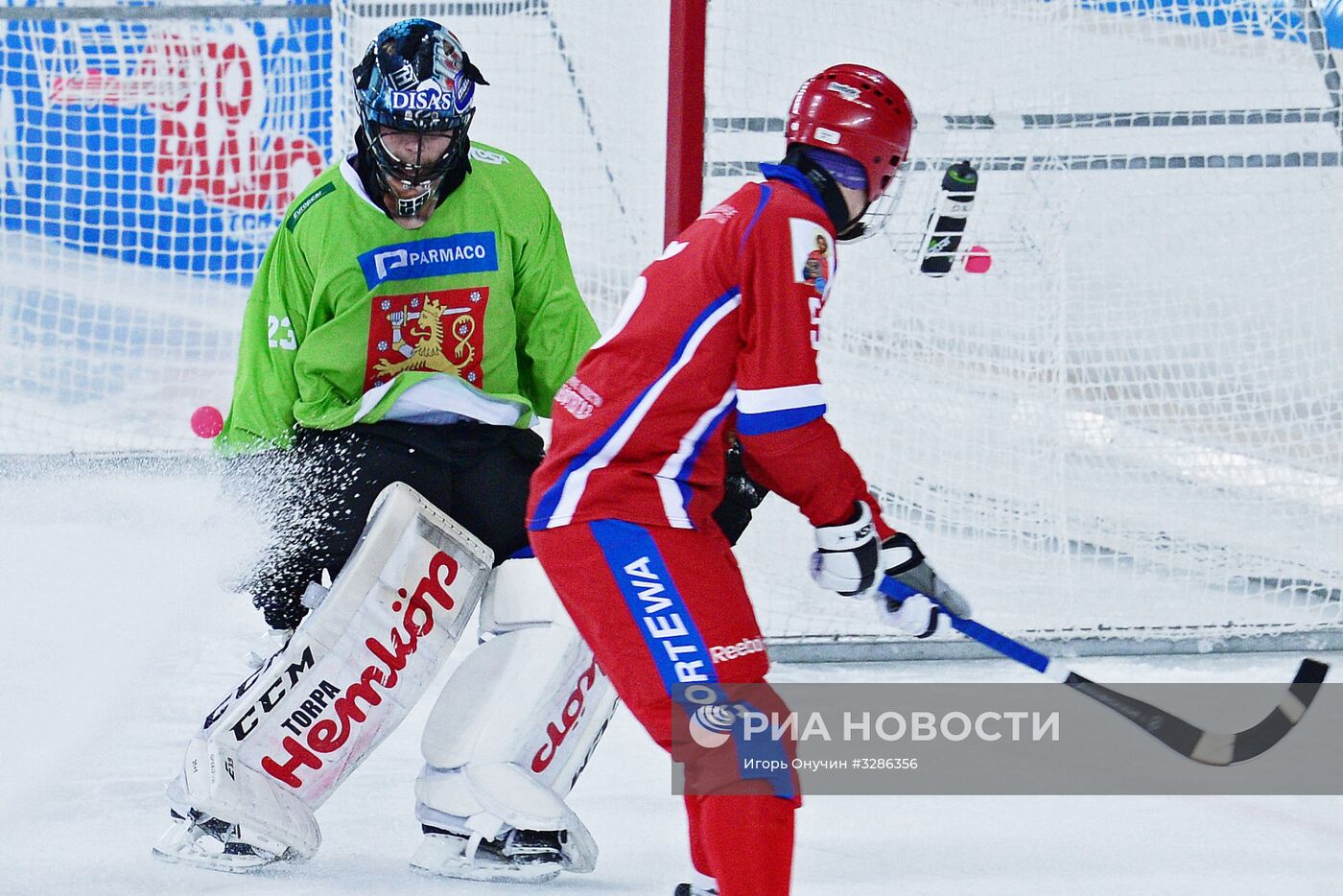 Хоккей с мячом. Чемпионат мира. Матч Россия - Финляндия