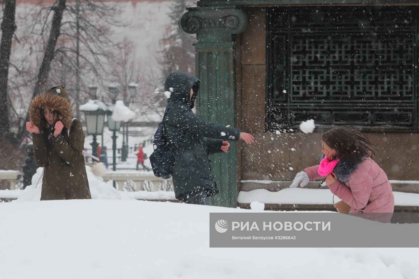 Снегопад в Москве