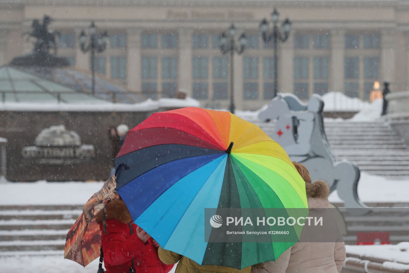 Снегопад в Москве