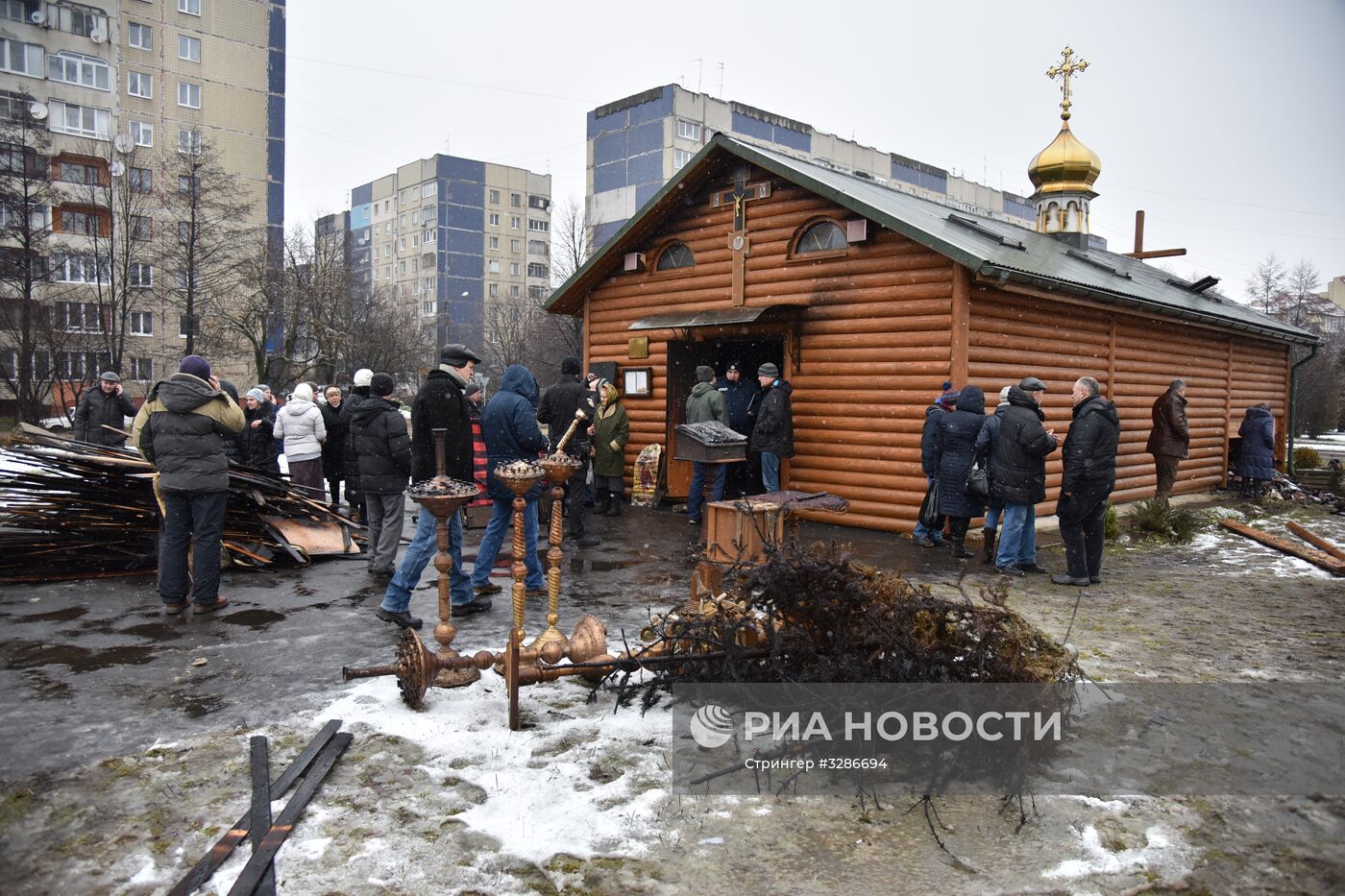 Церковь УПЦ Московского патриархата сгорела во Львове