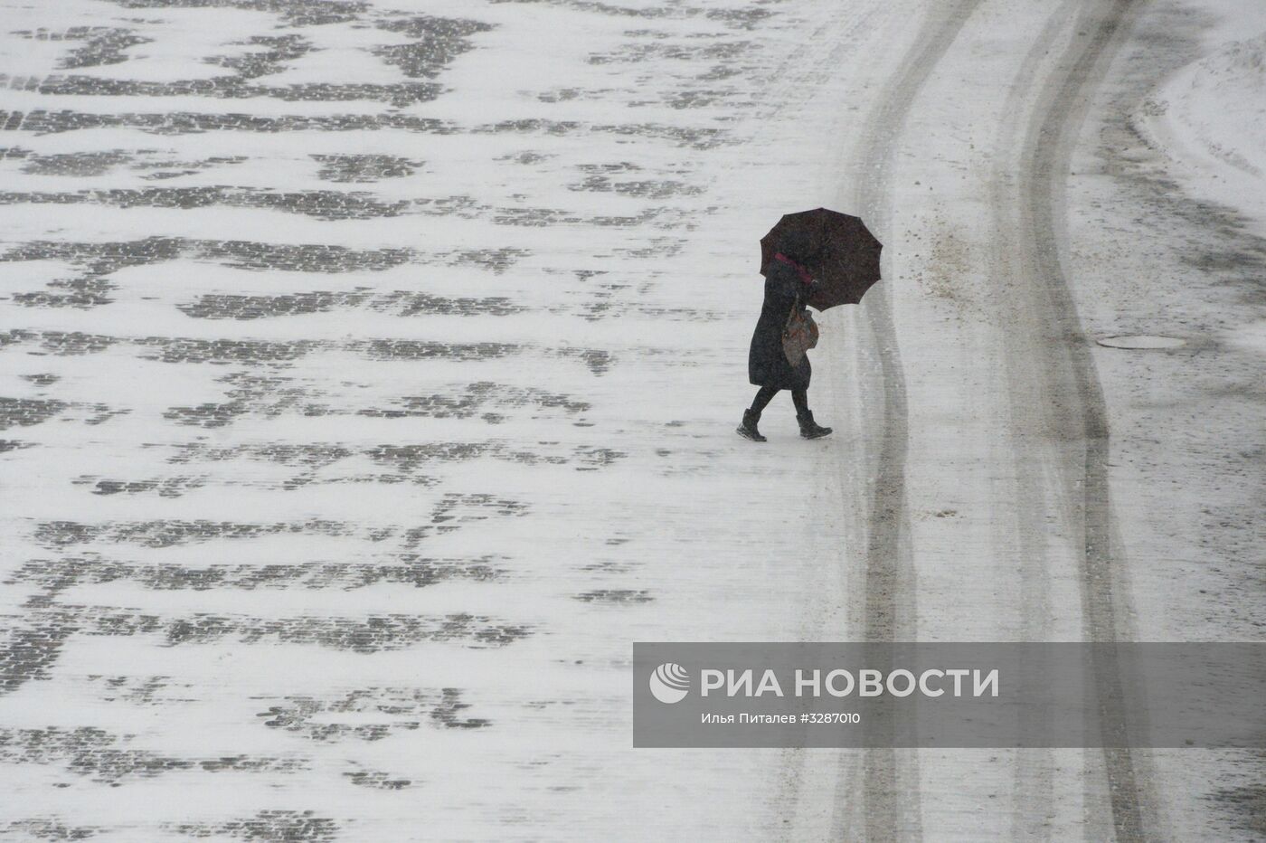 Снегопад в Москве