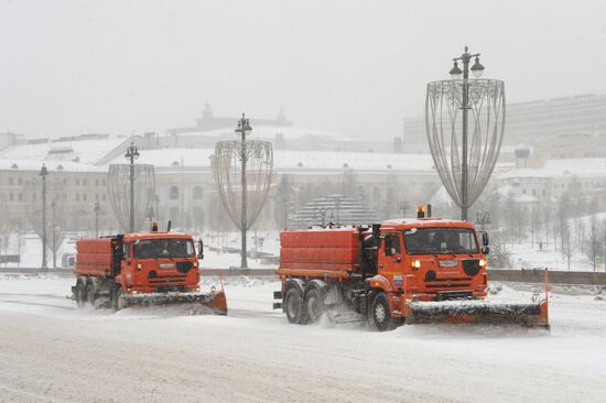 Снегопад в Москве