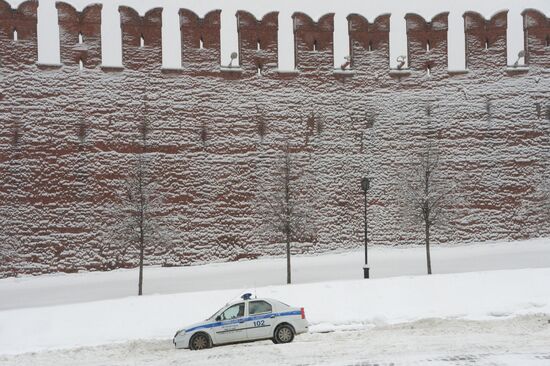 Снегопад в Москве