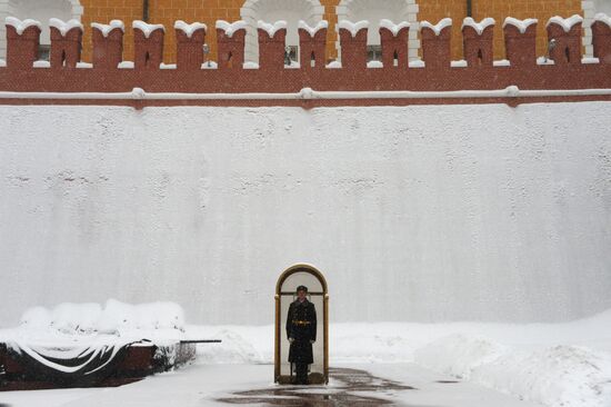 Снегопад в Москве