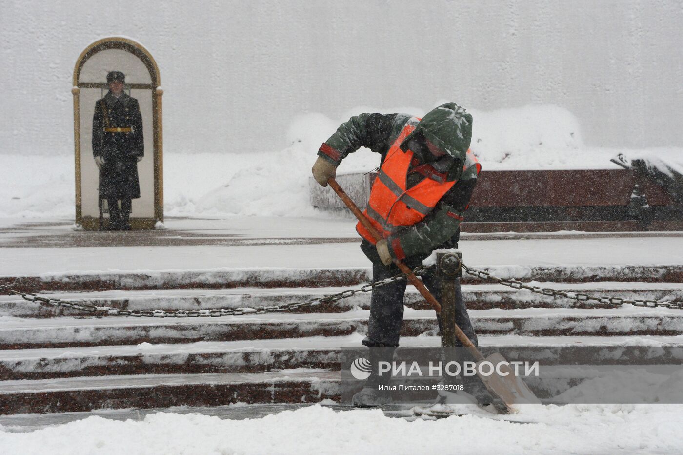 Снегопад в Москве