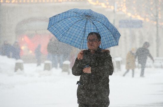 Снегопад в Москве