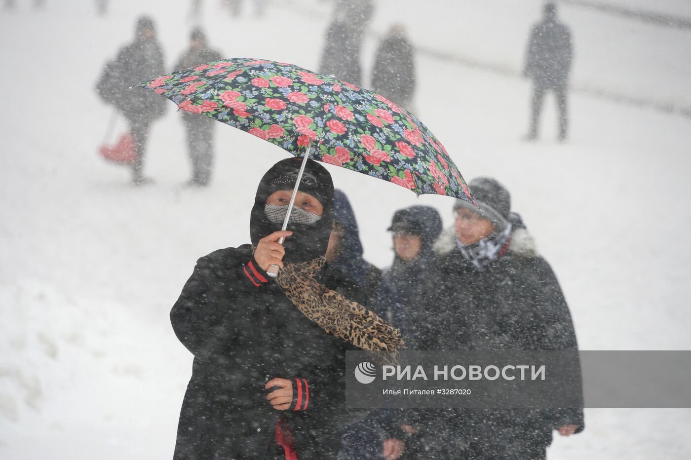 Снегопад в Москве