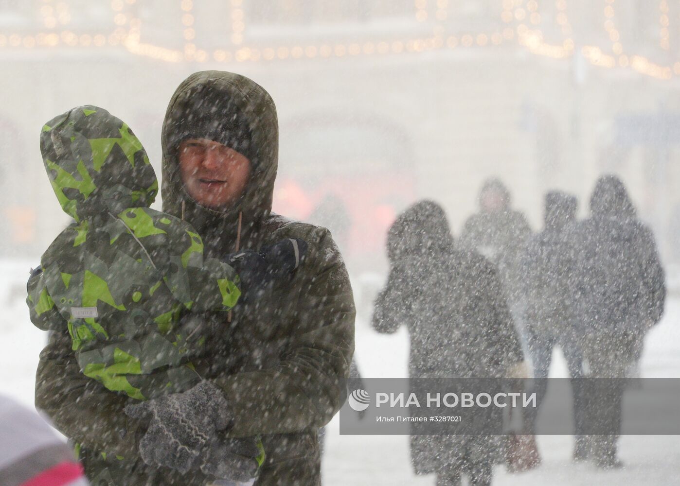 Снегопад в Москве