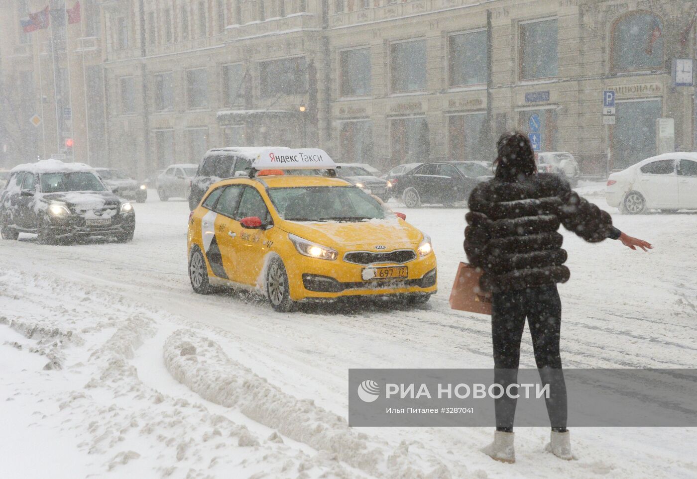 Снегопад в Москве