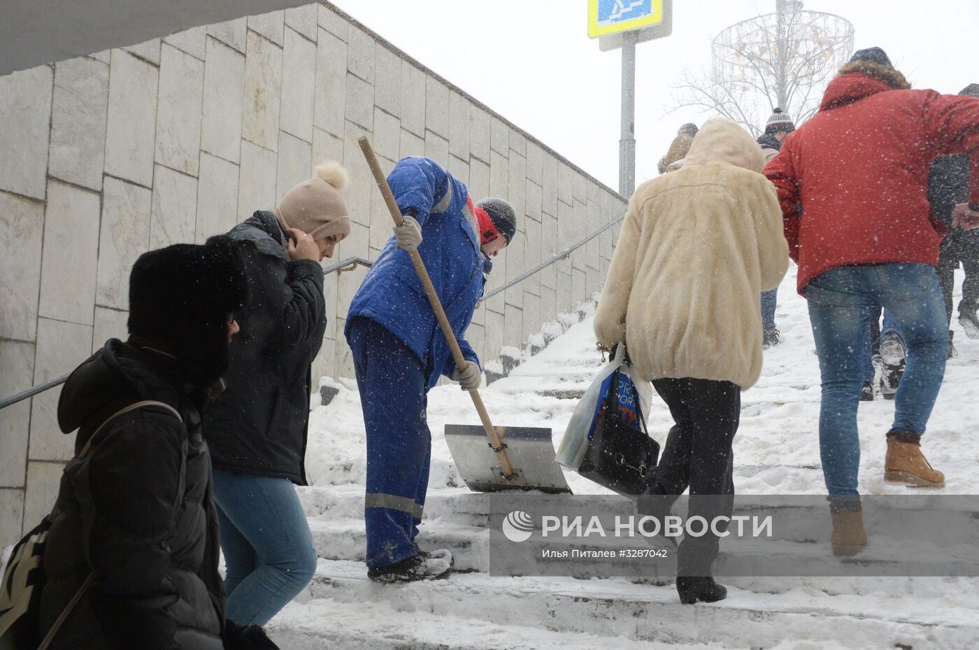 Снегопад в Москве