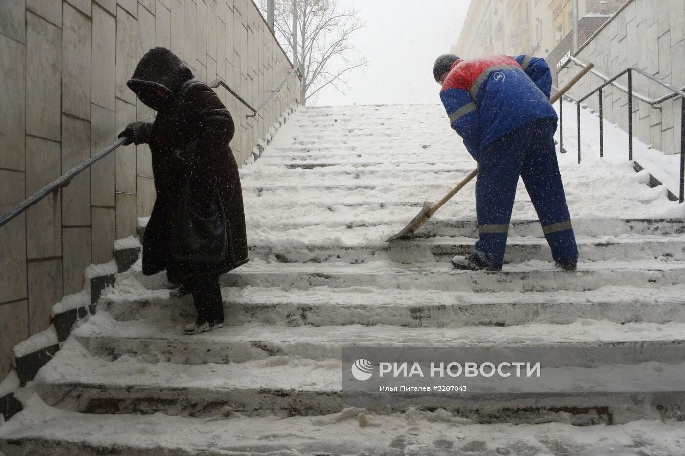 Снегопад в Москве