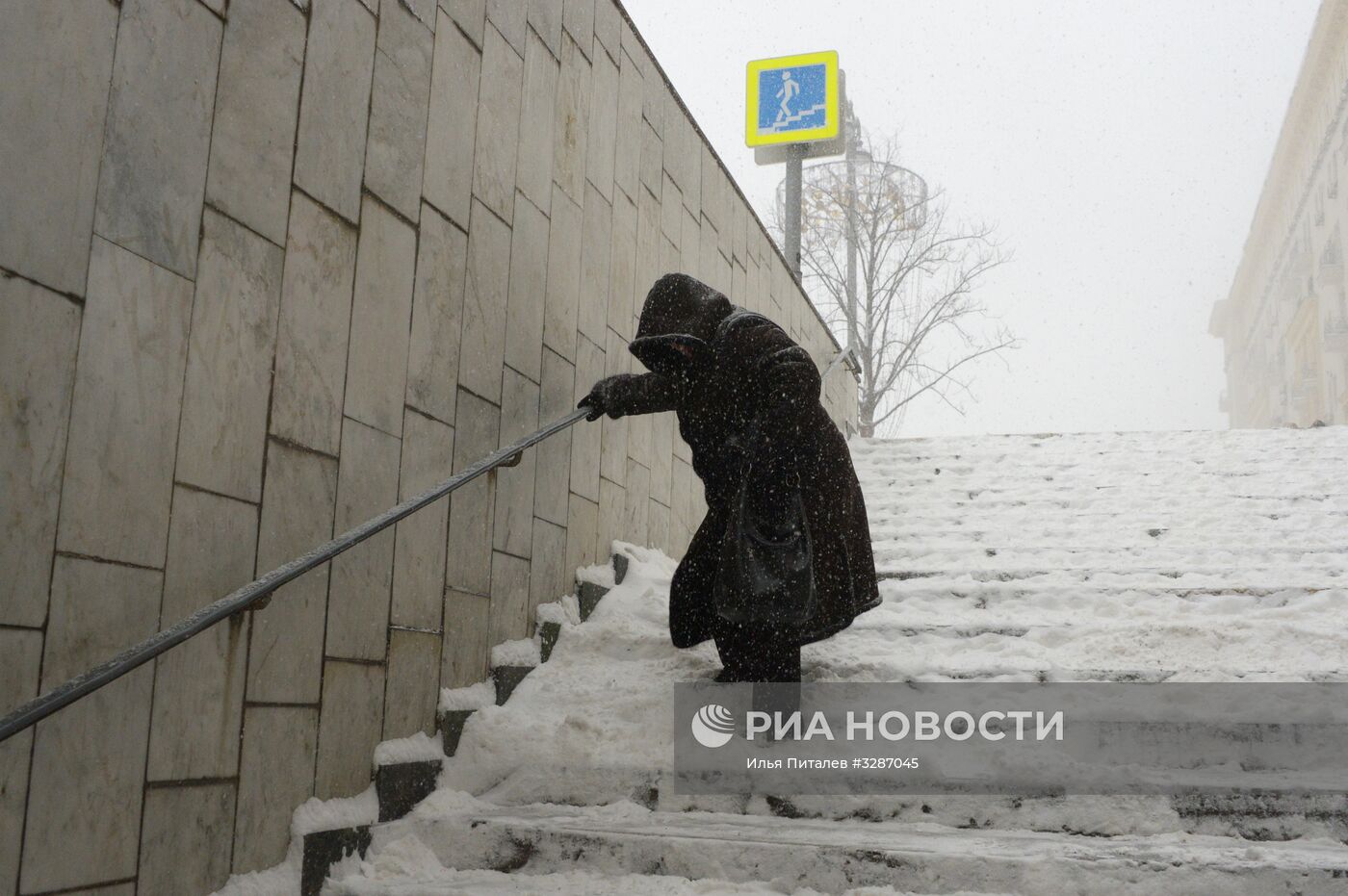 Снегопад в Москве