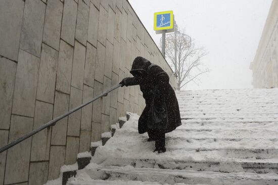 Снегопад в Москве