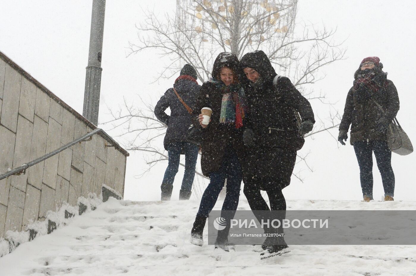 Снегопад в Москве