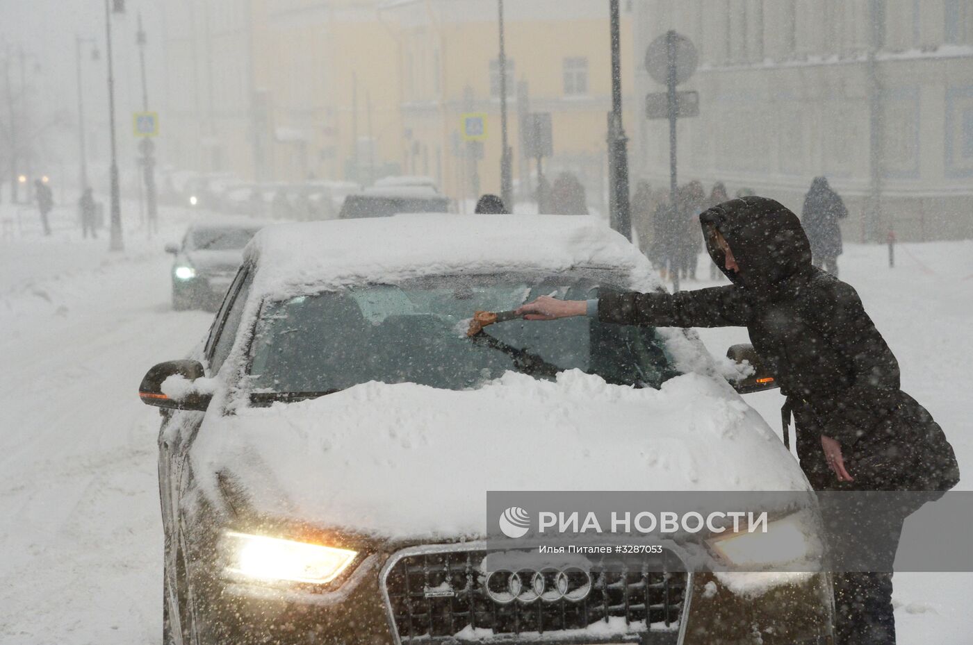 Снегопад в Москве