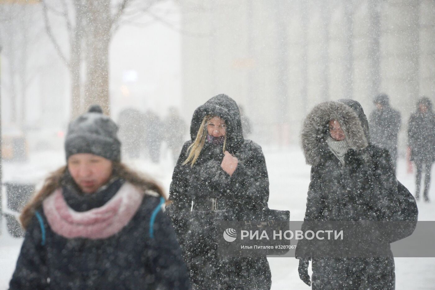 Снегопад в Москве