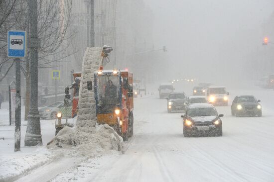 Снегопад в Москве