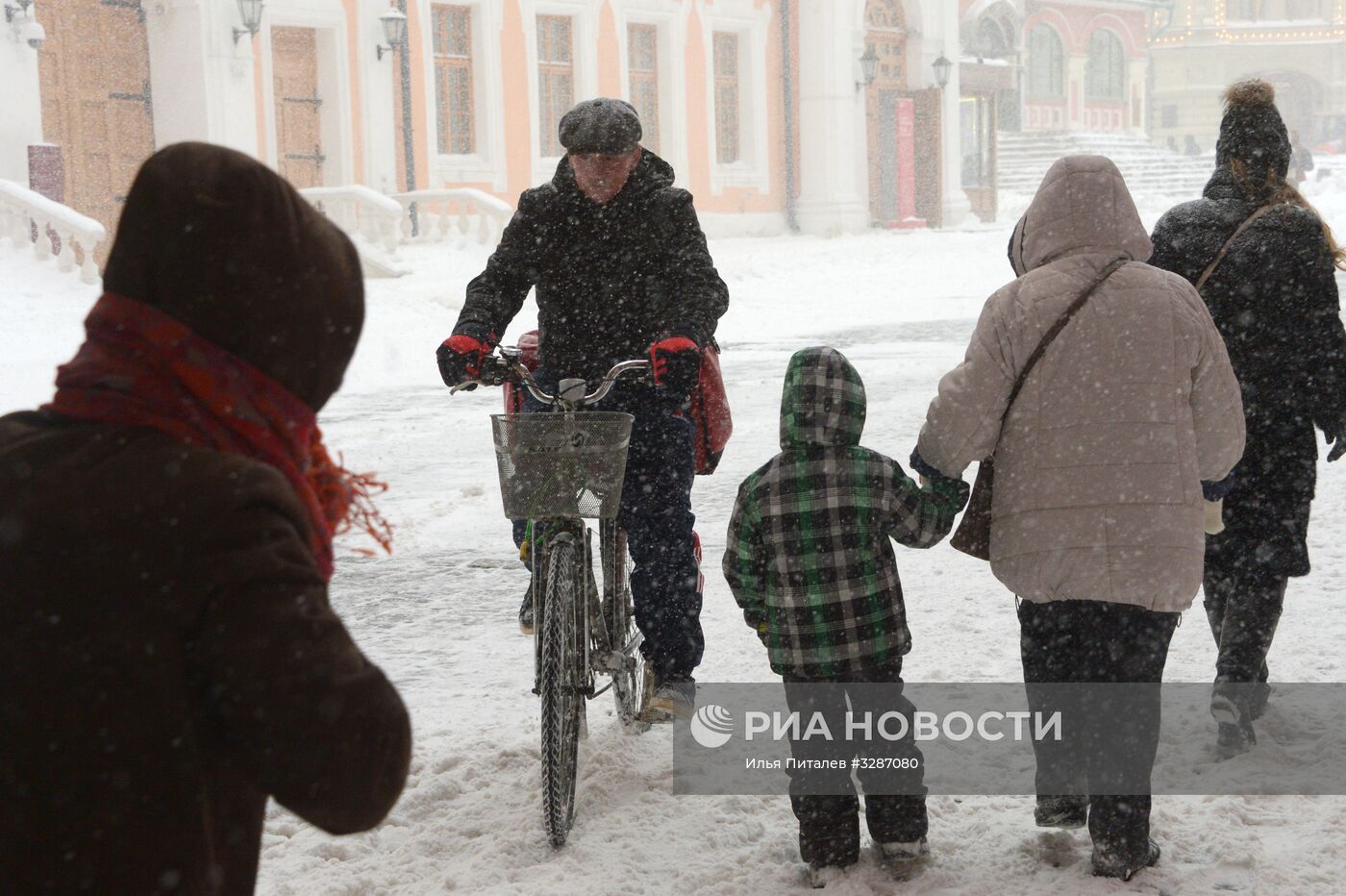 Снегопад в Москве