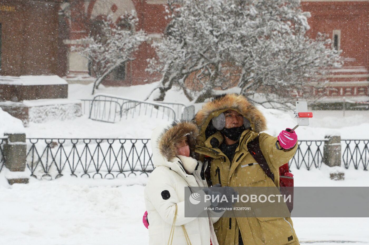 Снегопад в Москве