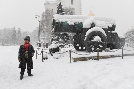 Снегопад в Москве