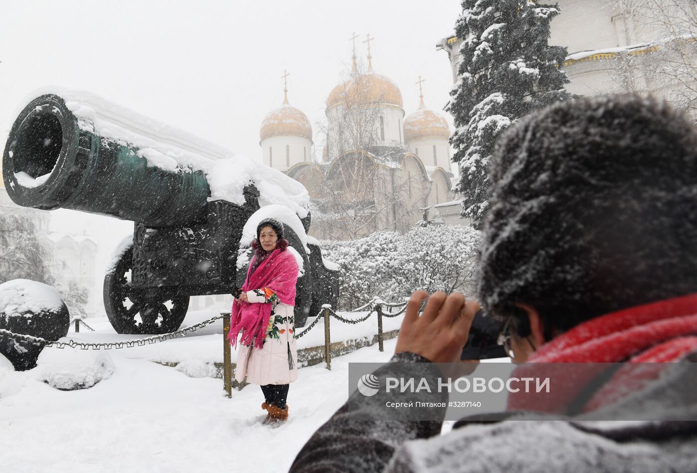 Снегопад в Москве