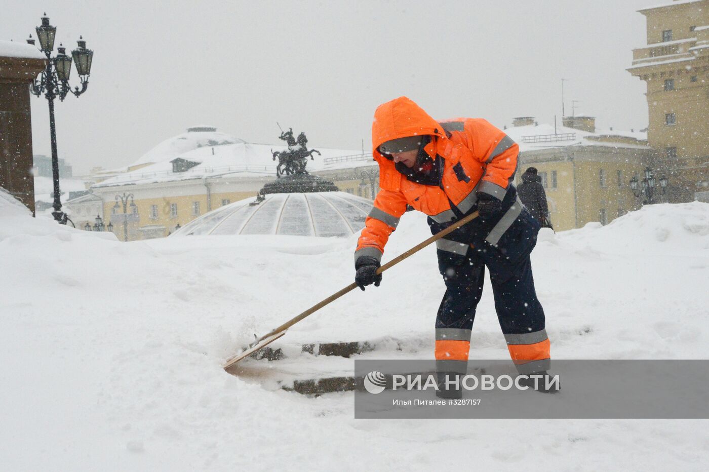 Снегопад в Москве